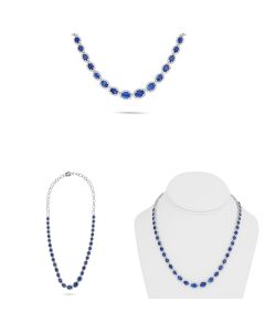 Oval Sapphire Necklace