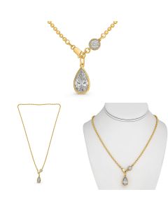 Pear Shape Diamond Necklace