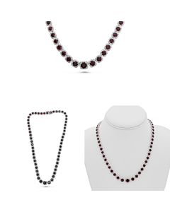 Cushion Ruby Necklace