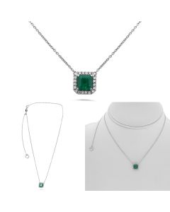 Radiant Emerald Necklace