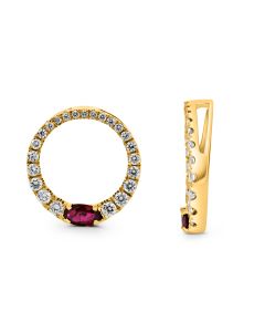 Oval Ruby Pendant