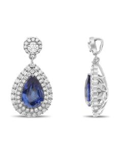 Pear Shape Sapphire Pendant