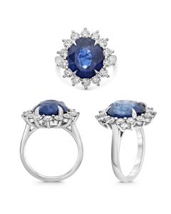 Oval Sapphire Ring