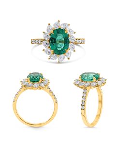 Oval Emerald Ring