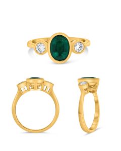 Oval Emerald Ring
