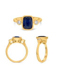 Cushion Sapphire Ring
