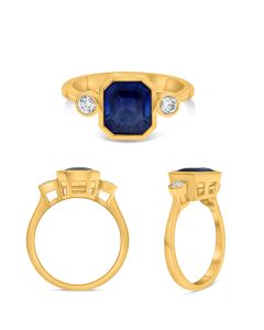 Emerald Cut Sapphire Ring