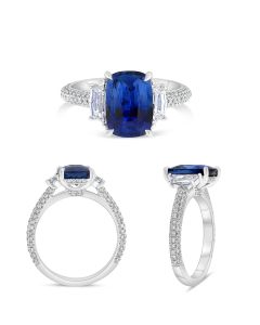 Cushion Sapphire Ring