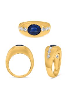 Oval Sapphire Ring