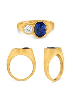 Oval Sapphire Ring