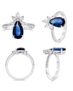 Pear Shape Sapphire Ring
