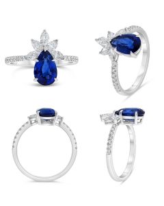 Pear Shape Sapphire Ring