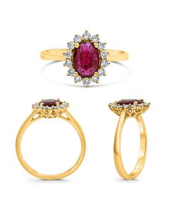 Oval Ruby Ring