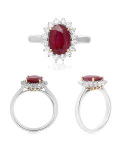 Oval Ruby Ring