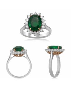 Oval Emerald Ring