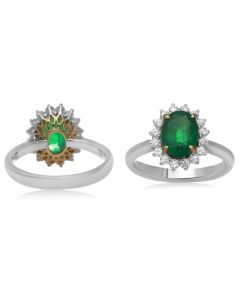 Oval Emerald Ring