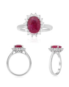 Oval Ruby Ring