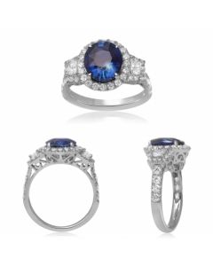 Oval Sapphire Ring