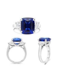 Cushion Sapphire Ring