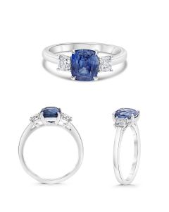 Cushion Sapphire Ring
