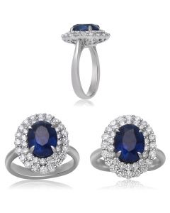 Oval Sapphire Ring