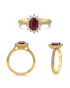 Oval Ruby Ring