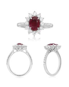 Oval Ruby Ring