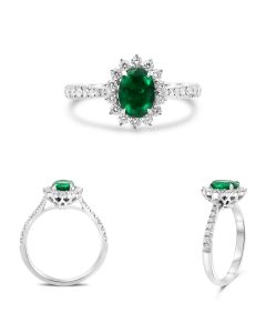 Oval Emerald Ring