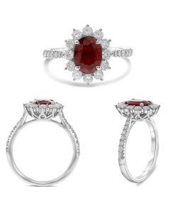 Oval Ruby Ring