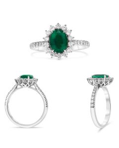 Oval Emerald Ring