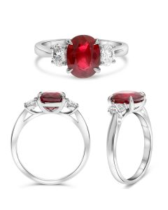 Oval Ruby Ring