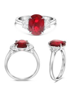 Oval Ruby Ring