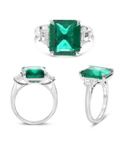 Emerald Cut Emerald Ring