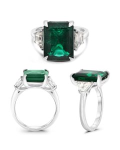 Emerald Cut Emerald Ring