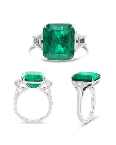 Emerald Cut Emerald Ring