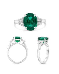Oval Emerald Ring