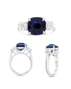 Cushion Sapphire Ring
