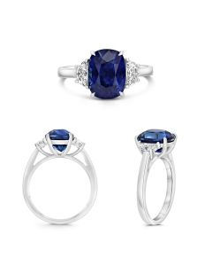 Cushion Sapphire Ring