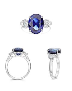 Oval Sapphire Ring