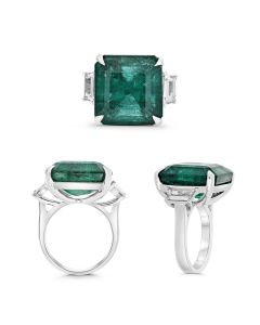Radiant Emerald Ring