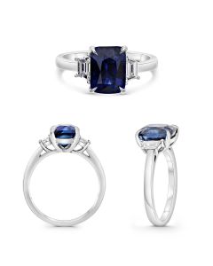 Cushion Sapphire Ring