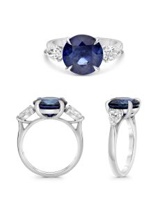 Round Sapphire Ring