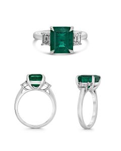 Emerald Cut Emerald Ring