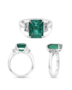 Emerald Cut Emerald Ring