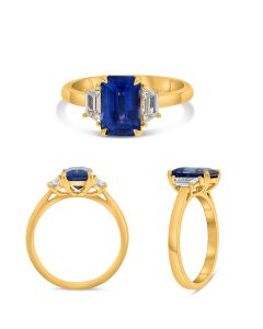 Emerald Cut Sapphire Ring