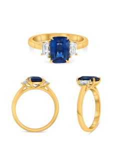 Cushion Sapphire Ring
