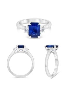 Emerald Cut Sapphire Ring
