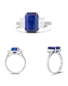 Emerald Cut Sapphire Ring