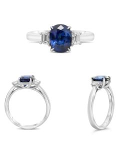 Cushion Sapphire Ring