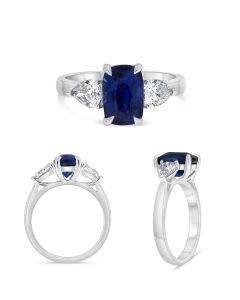 Cushion Sapphire Ring